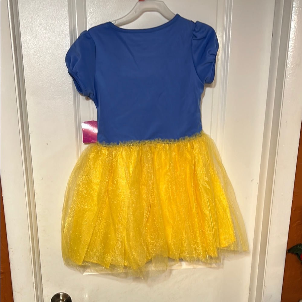 Disney Princess Snow White Blue and Yellow Girls dress Size Medium 7-8 - Picture 5 of 13